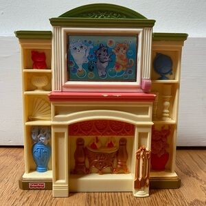 Fisher-Price Loving Family Dollhouse Musical Fireplace & Tv Light & Sounds